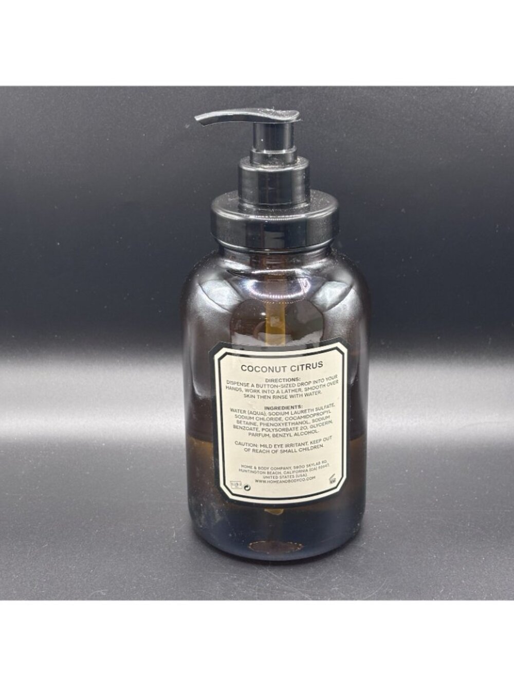 Apothecary 101 Collections Hand Wash Coconut Citrus 20 fl oz Dark Glass Bottle - Picture 2 of 16